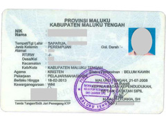 KTP (Kartu Tanda Penduduk)