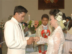 Upacara pernikahan di gereja